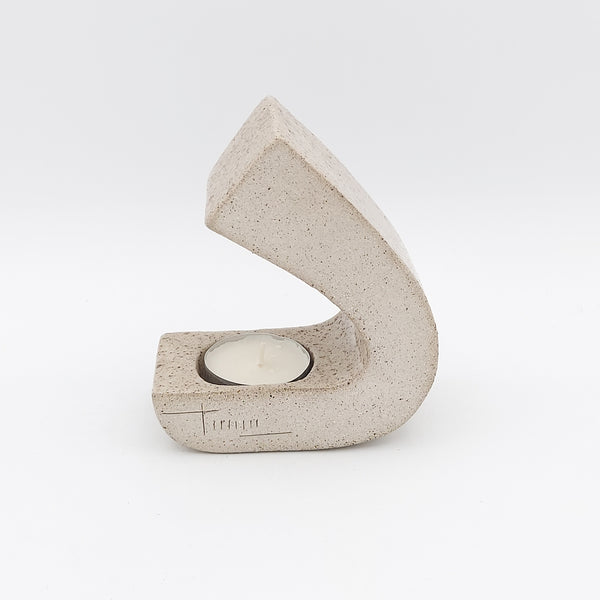 Ceramic Farsi Letters Candle Holder