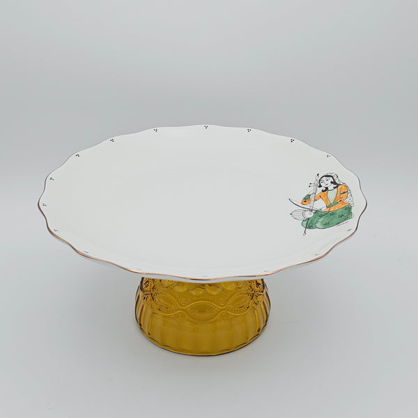 Hand Painted Qajar Lady with Kamancheh