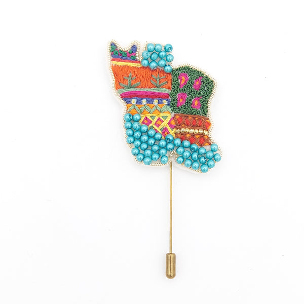 Hand Embroidery Persia Brooch