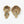 Large Bark Asymmetrical Brass Statement Earrings