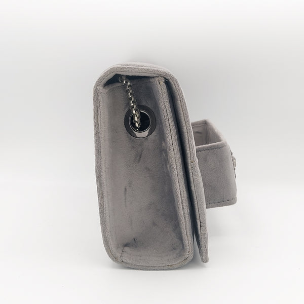 Grey Amood Clutch with Smoke Quartz