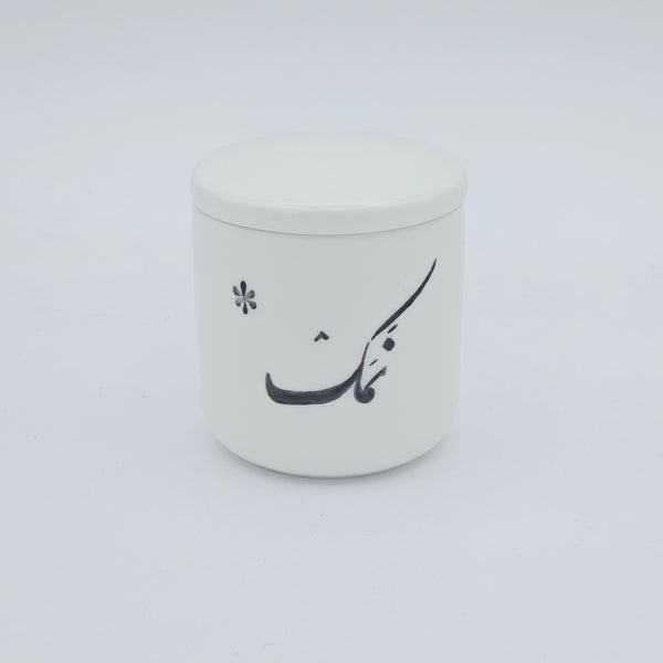 Hand Painted Porcelain Spice Jars