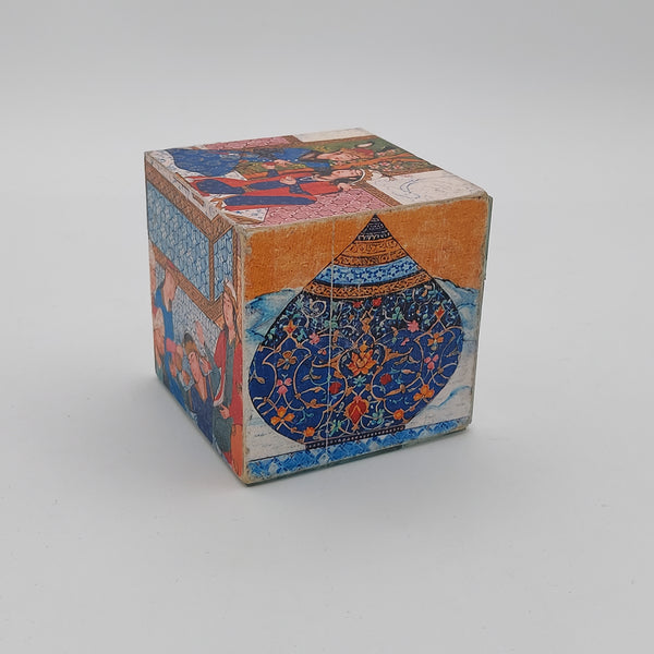 Hand Cut Mirror Cube Decorative Object