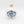 Evil Eye Decorative Ceramic Pomegranate with Gold luster