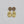 Adorn-Khatam Brass-Gold Finish Earring