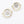Pahlavi Coin Brass Earring with Pearl