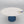 Hand Painted Beige Horse Serving Dish & Blue Glass Stand