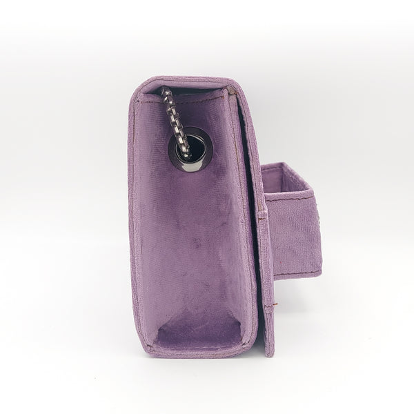 Violet Amood Clutch with Rose Quartz