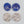 Gold-Speckled Round Ceramic Earrings