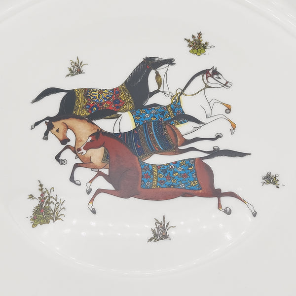 Torkaman Horses Large Plate