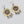 Pahlavi Coin Brass Earring with Three Drops