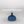 Hand Painted Beige Horse Serving Dish & Blue Glass Stand