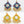 Hand Embroidery Earring with Pahlavi Coin