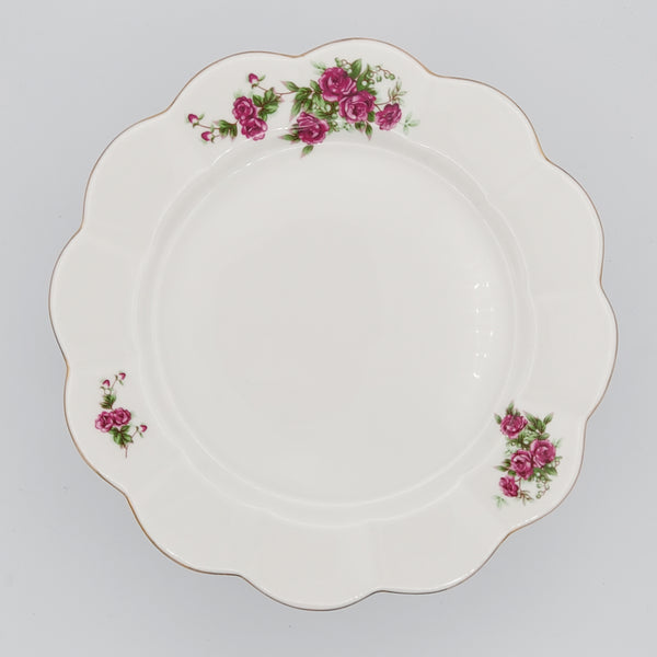 Wavy Rim Golesorkhi Plate With Blue Glass Stand