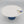Hand Painted Beige Horse Serving Dish & Blue Glass Stand