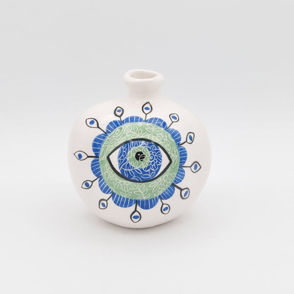 Evil Eye Decorative Ceramic Pomegranate