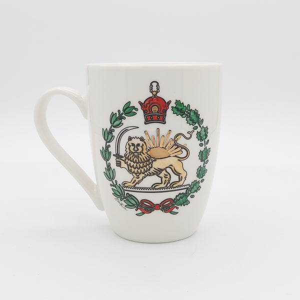 Hand Painted Shir-o-Khorshid Mug