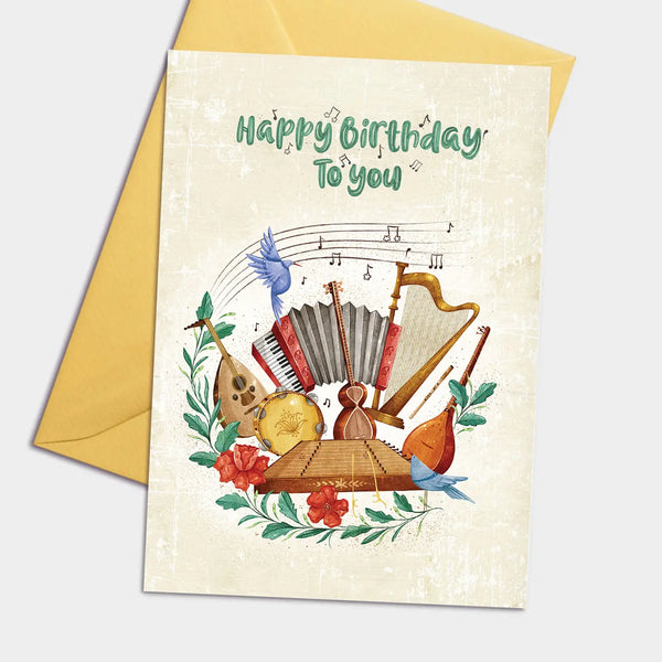 Birthday Song Greeting Card