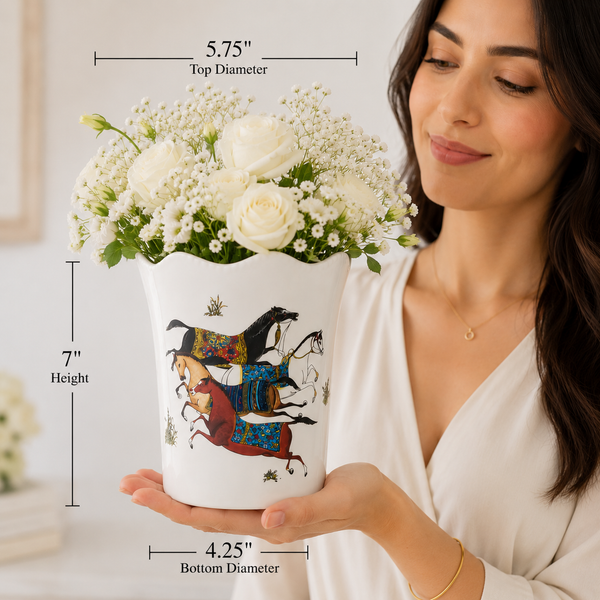 Torkaman Horses Vase