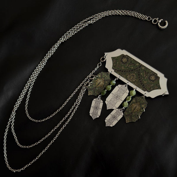 Vaqar Brooch – Green