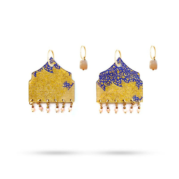 Vaqar Earring- Beige